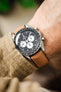 Hirsch ARNE Sailcloth Effect Performance Watch Strap - GOLDEN BROWN