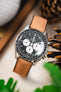 Hirsch ARNE Sailcloth Effect Performance Watch Strap - GOLDEN BROWN