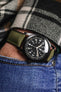 hirsch arne green sailcloth watch strap