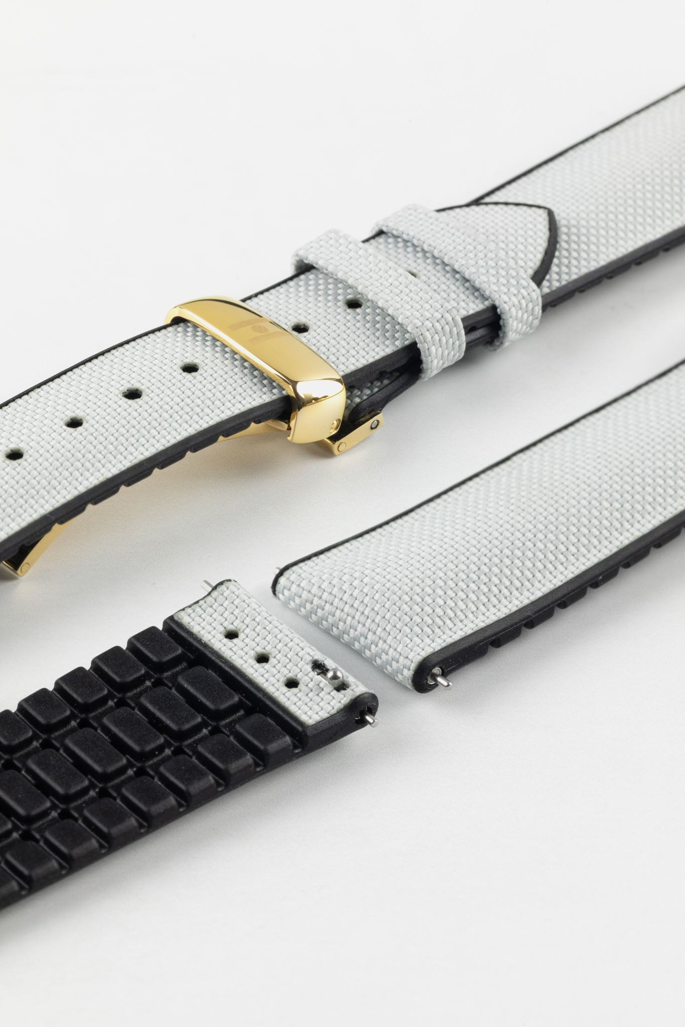 Hirsch ARNE Grey Rubber Watch Strap | Watch Obsession UK