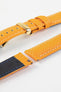 Orange Leather Watch Strap