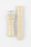 Hirsch DUKE NQR Alligator Embossed Leather Watch Strap - BEIGE