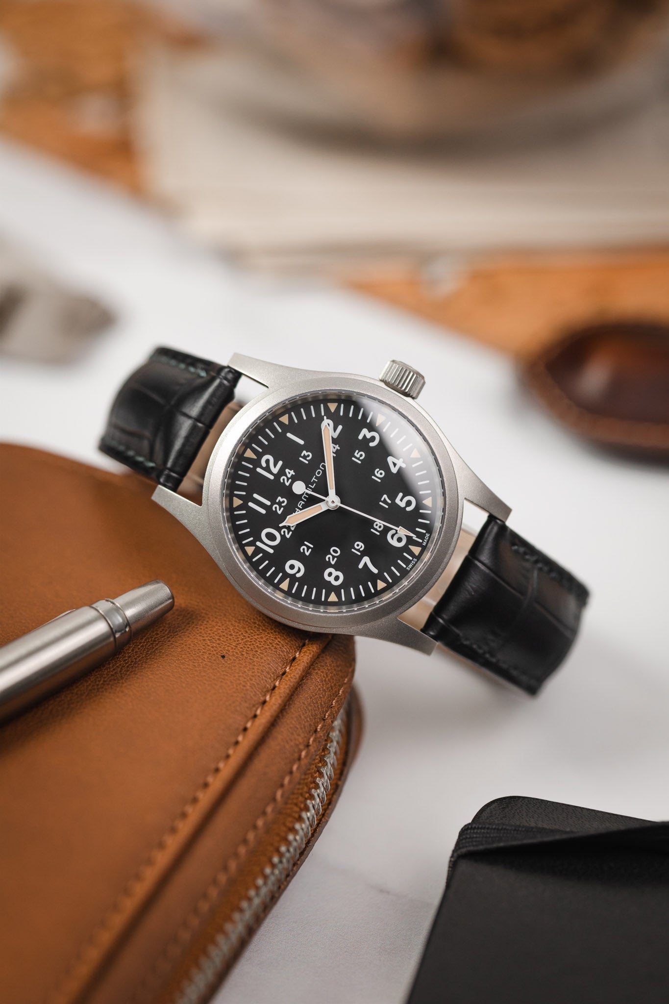 Hirsch Duke Black Strap Order Online Watch Obsession