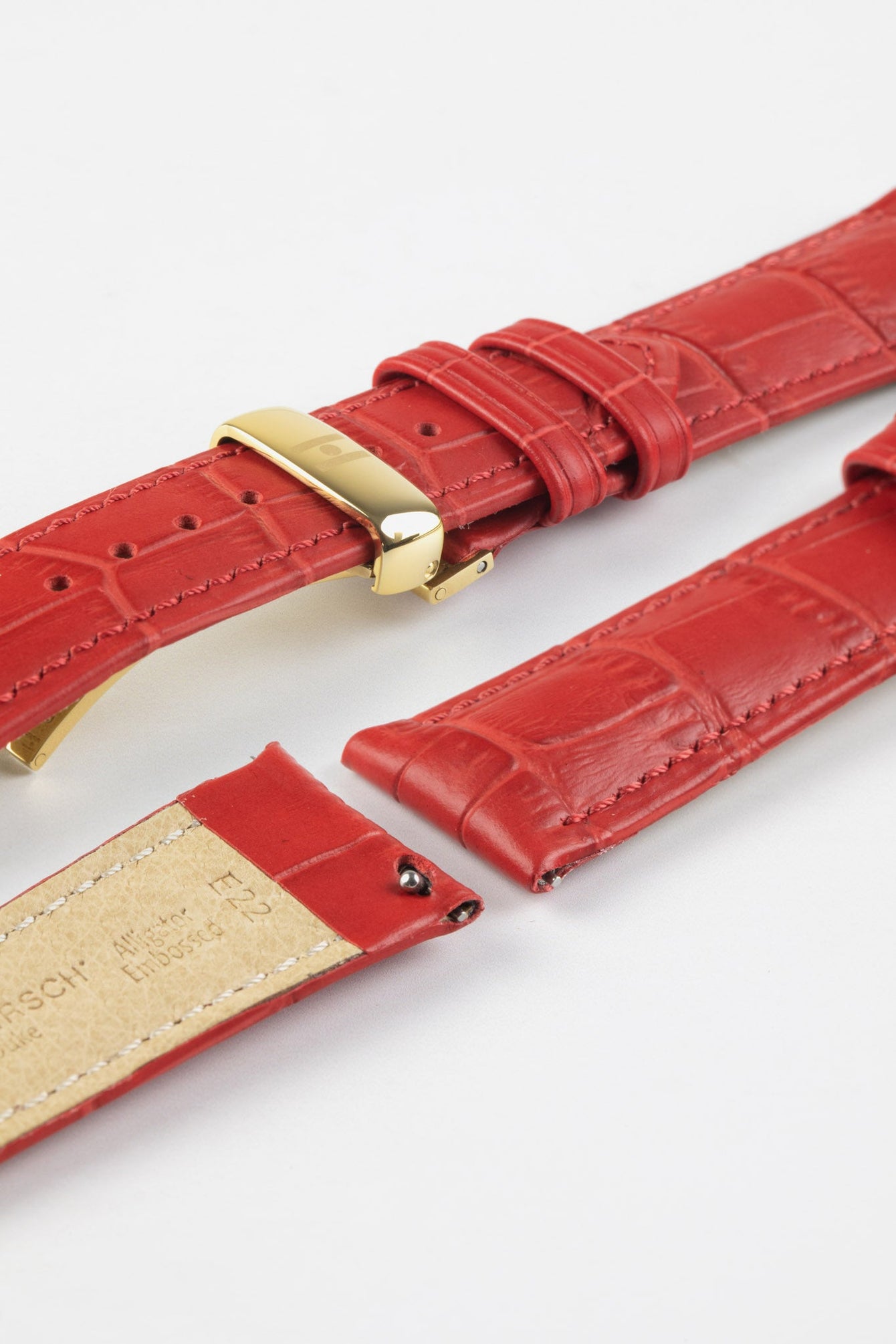 red leather strap