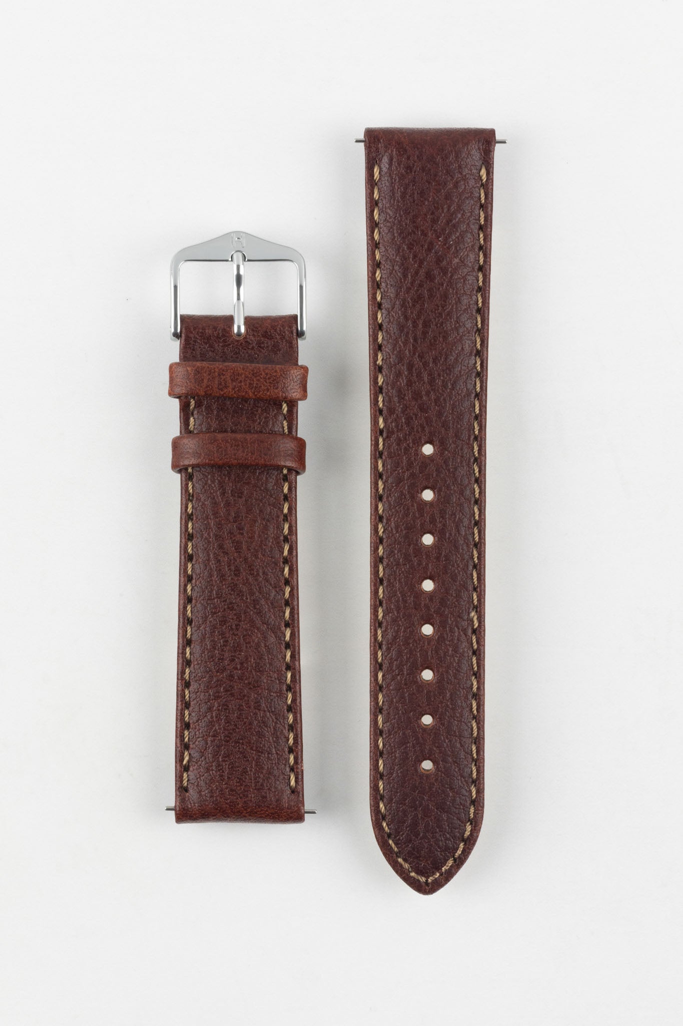 Hirsch FOREST Naturally Tanned Buffalo Watch Strap | BROWN – Watch