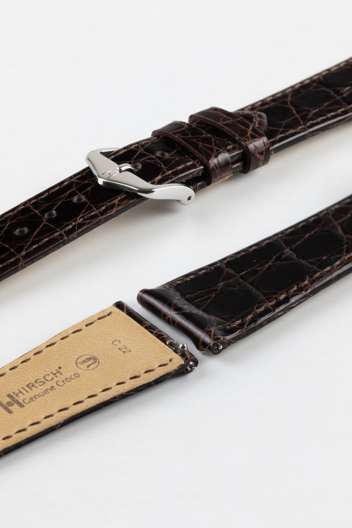 s*h様 jitrois ジトロワ 羊革 ロングコート 36 フランス製 ヴィン Hirsch Genuine Croco Watch Strap | Brown | HirschStraps – Watch