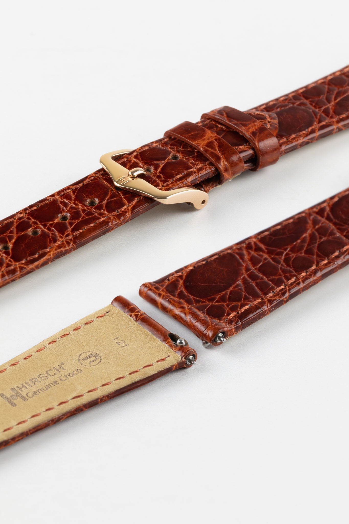 Genuine Crocodile Watch Strap Hirsch HirschStraps Watch Obsession