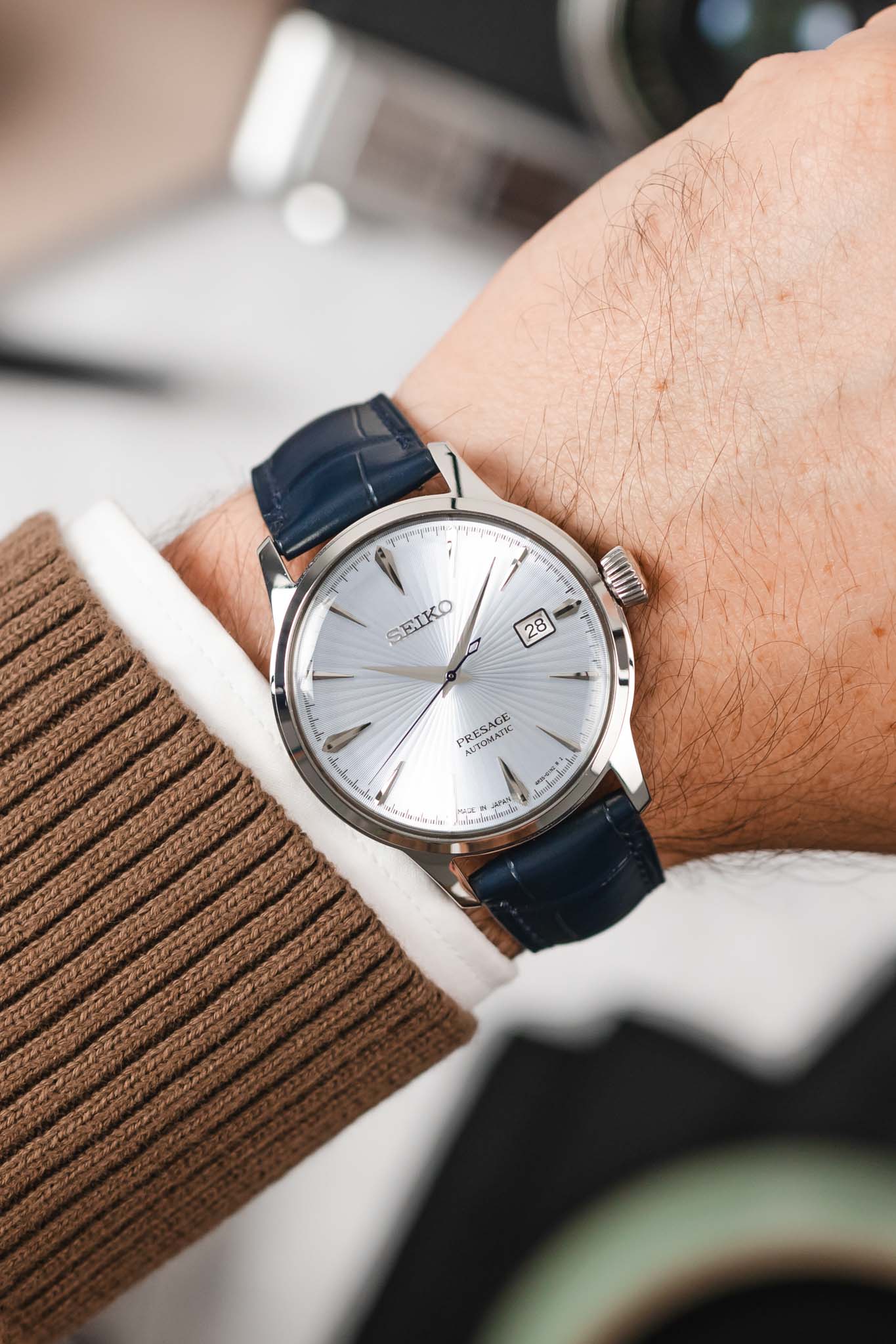 Hirsch London Leather Watch Strap | Matt Blue | WatchObsession UK