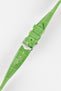 Hirsch LONDON Matt Alligator Leather Watch Strap in GREEN