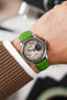 Hirsch LONDON Matt Alligator Leather Watch Strap in GREEN