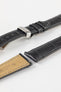 Hirsch LONDON Matt Alligator Leather Watch Strap in GREY