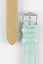 Hirsch LONDON Matt Alligator Leather Watch Strap in PASTEL BLUE