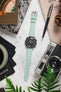 Hirsch LONDON Matt Alligator Leather Watch Strap in PASTEL BLUE