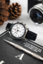 Hirsch LOUISIANALOOK Alligator Embossed Leather Watch Strap in BLACK