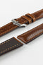 Hirsch LUCCA Tuscan Leather Watch Strap in GOLD BROWN