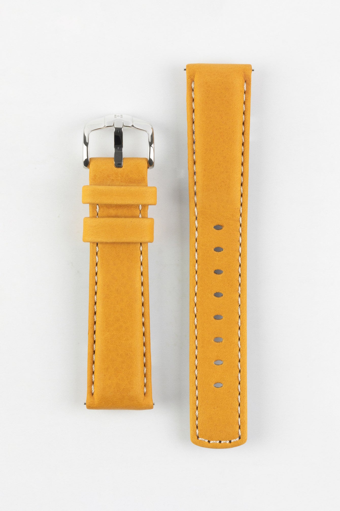Hirsch MARINER Waterproof Leather Watch Strap in GOLD BROWN