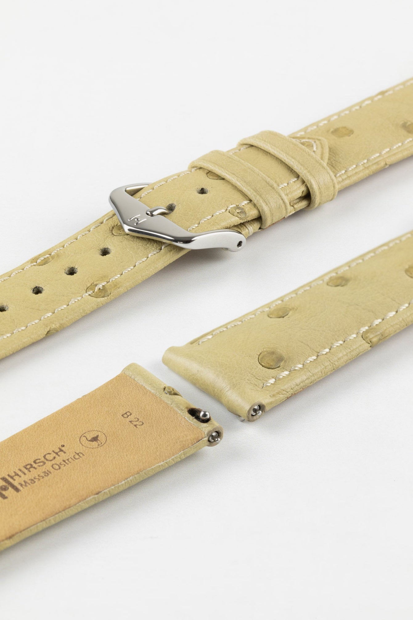 ostrich leather watch strap