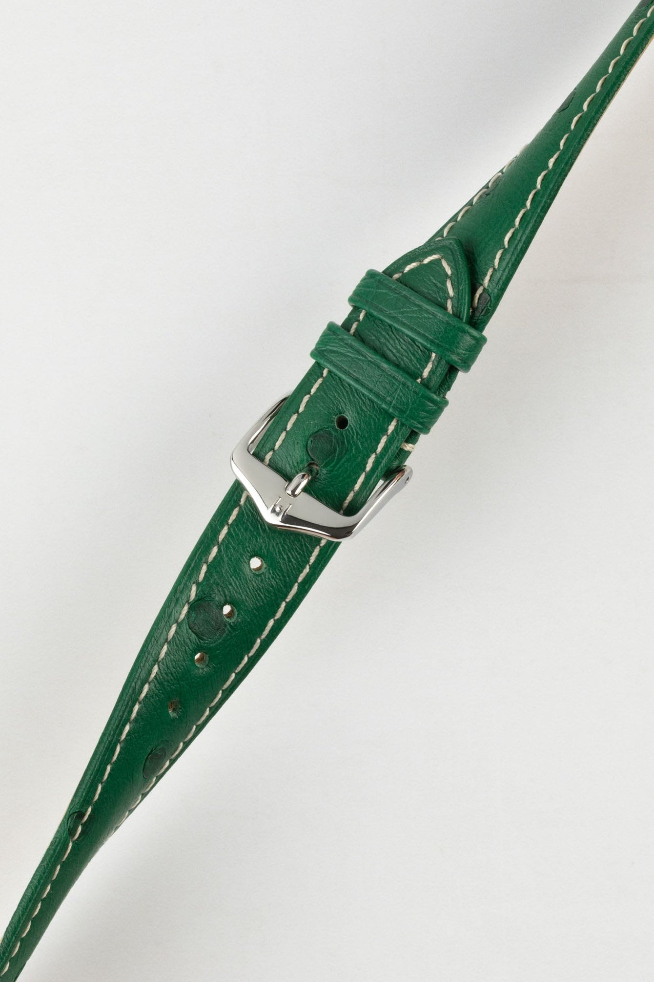green ostrich watch strap