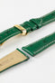 green ostrich watch strap