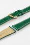 green ostrich watch strap