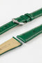 green ostrich watch strap