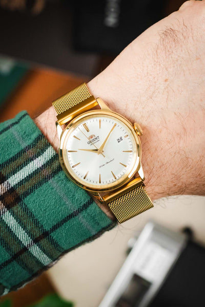 Hirsch MILANAISE Mesh Watch Band in GOLD