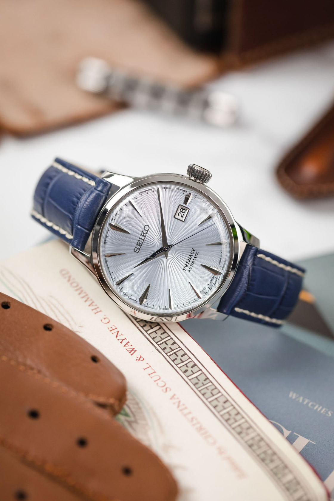 Hirsch Mondena Blue | Alligator | Hirsch Straps – Watch Obsession