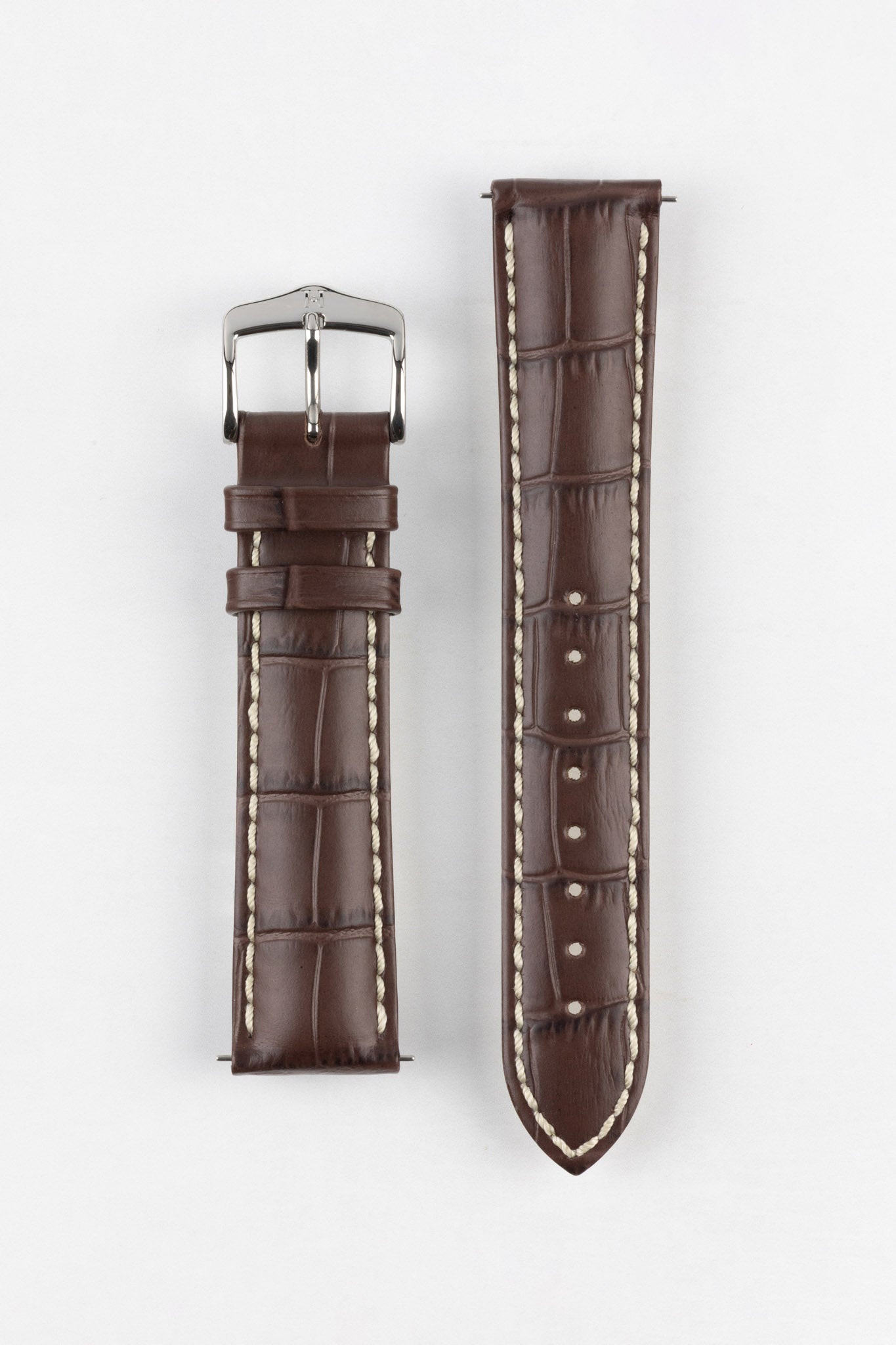 MH① Hirsch Modena Watch Strap | Brown | WatchObsession UK – Watch