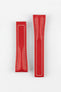 Hirsch NAVIGATOR Calfskin Deployment Watch Strap in RED