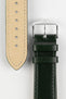 green leather watch strap