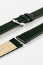 green leather watch strap