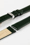 green leather watch strap