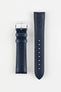 Hirsch RAINBOW NQR Lizard-Embossed Leather Watch Strap in BLUE