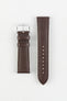 Hirsch RAINBOW Quick-Release Lizard Embossed Leather Watch Strap in BROWN