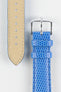 Hirsch RAINBOW Lizard Embossed Leather Watch Strap in ROYAL BLUE
