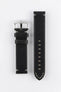 Hirsch RANGER Retro Black Leather Parallel Watch Strap