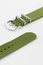 Hirsch RUSH RECYCLED Polyester Watch Strap in GREEN