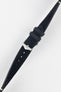 Hirsch SERRO Suede Watch Strap in BLACK