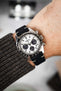 Hirsch SERRO Suede Watch Strap in BLACK