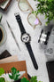 Hirsch SERRO Suede Watch Strap in BLACK