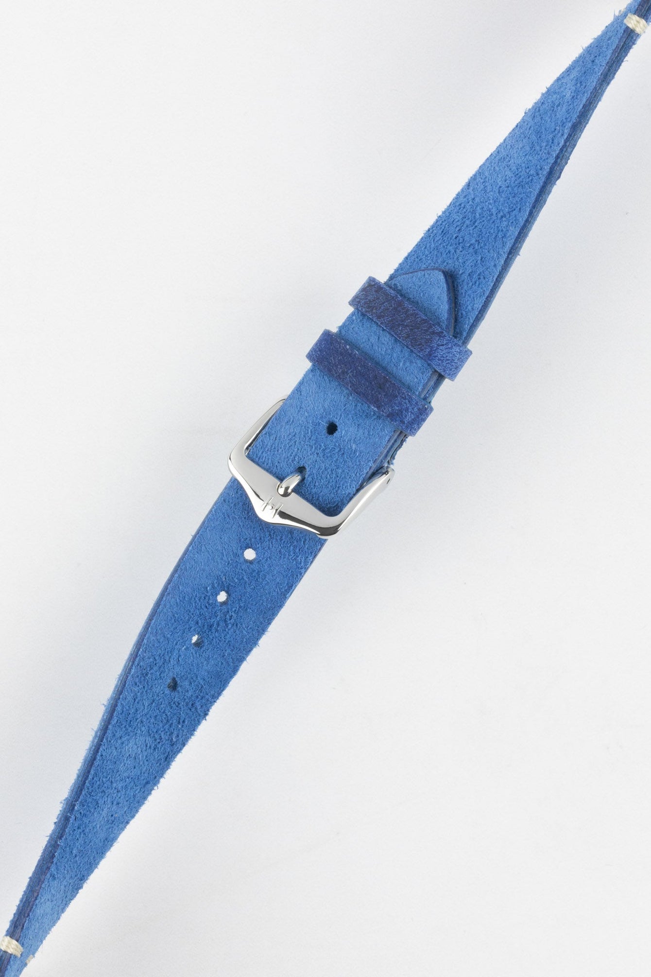 Hirsch SERRO Suede Watch Strap in Blue