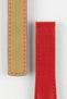 Hirsch SPEED Calfskin Deployment Watch Strap in RED