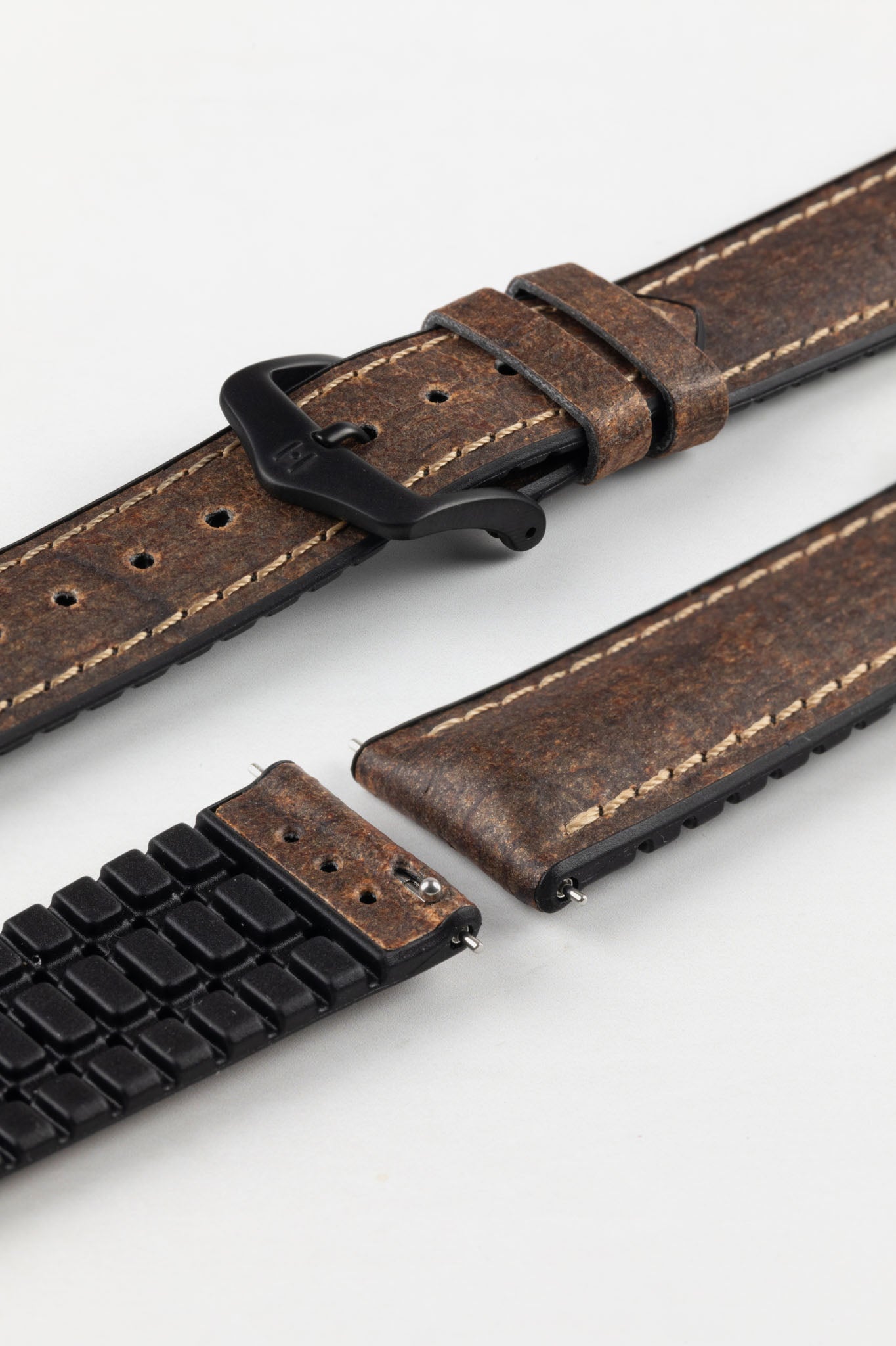 時計 Stone  belt brown Hirsch STONE Waterproof Watch Strap - BROWN | Watch Obsession