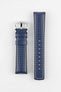 Hirsch TIGER Perforated Leather Performance Watch Strap in Blue