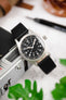 Hirsch TORONTO Quick Release Fine-Grained Leather Watch Strap in BLACK