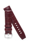 burgundy alligator watch strap 