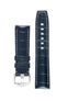 blue alligator leather strap 