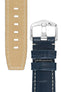 blue alligator leather strap 