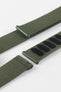 Hirsch VOCEM Fabric Watch Strap in GREEN