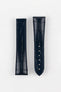 Hirsch VOYAGER Alligator Deployment Watch Strap in BLUE